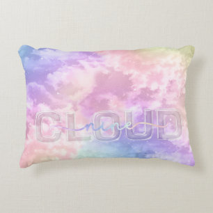 Cloud Nine 9th Birthday Accent Pillow – Pastel Sky