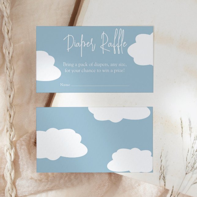 Cloud Nine Baby Shower Diaper Raffle Insert (Creator Uploaded)