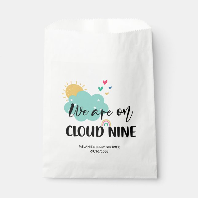 Cloud Nine Baby Shower Favour Bags (Front)
