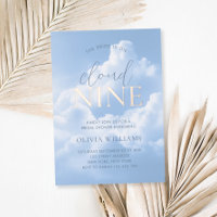 Cloud Nine Blue Sky Clouds Bridal Shower