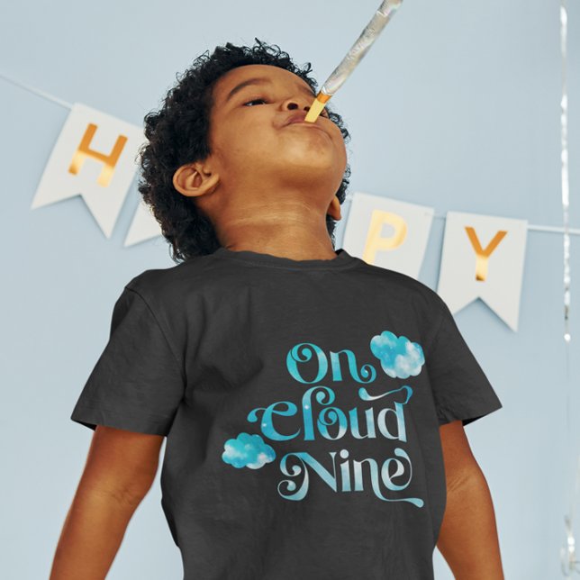Cloud Nine Boy Birthday Party T-Shirt (Creator Uploaded)