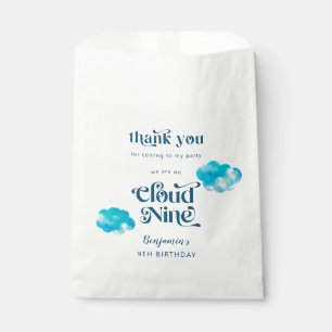 Cloud Nine Boy's 9th Birthday Party Favour Bag