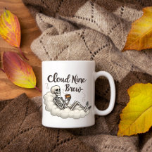 Cloud Nine Brew Skeleton Coffee Mug