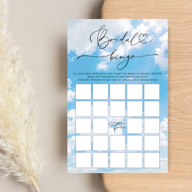 Cloud Nine Bridal Shower Bingo Game (Creator Uploaded)