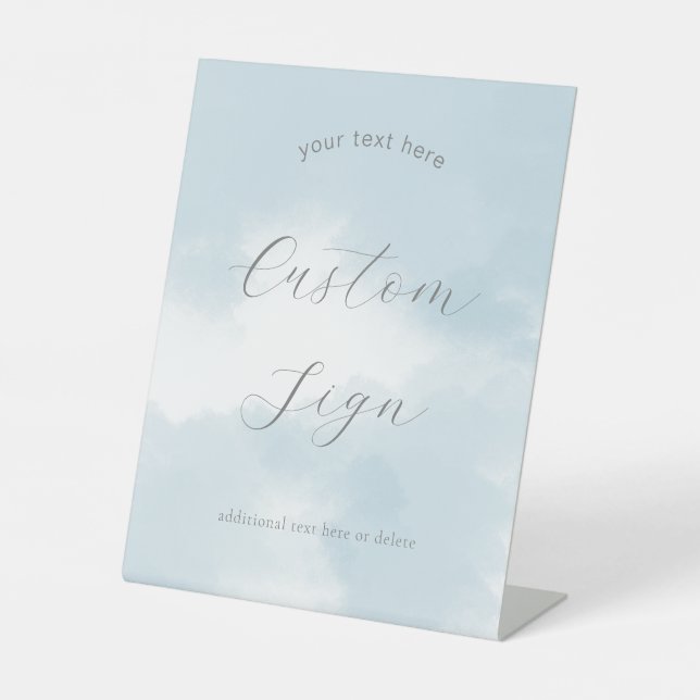 Cloud Nine Bridal Shower Custom Text Sign (Front)