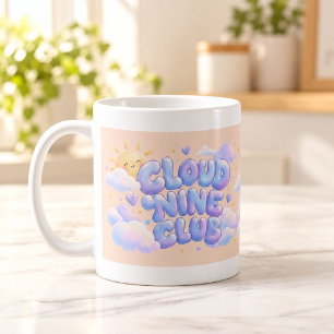 Cloud Nine Club Puffy Typography Mug