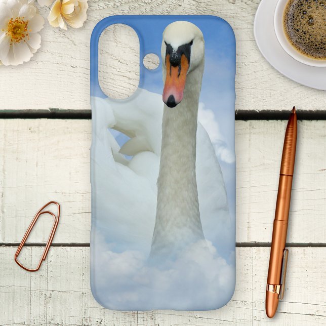 Cloud Nine Dream Swan Phone Case (Phone case featuring a swan on cloud nine - dream art - bird - sky)