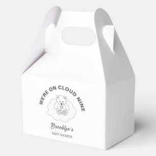 Cloud Nine Gender Neutral Baby Shower Teddy Bear Favour Box