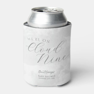 Cloud Nine Grey Gender Neutral Baby Shower  Can Cooler