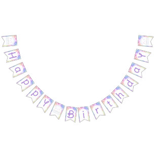 Cloud Nine Happy Birthday Banner – Watercolor Past