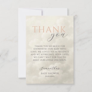 Cloud Nine Modern Baby Shower Thank You