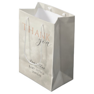 Cloud Nine Modern Baby Shower Thank You Medium Gift Bag