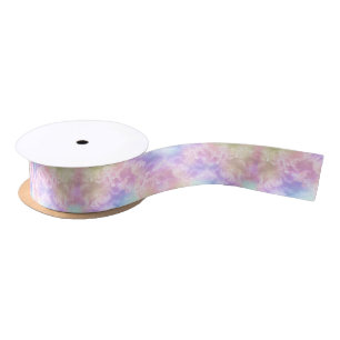 Cloud Nine Satin Ribbon – Pastel Watercolor Clouds