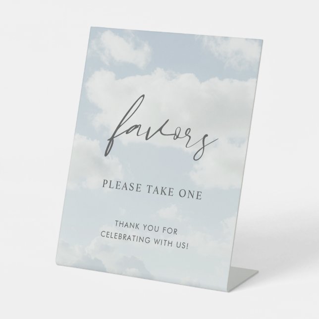Cloud Nine Theme Cloud 9 Favours Sign (Front)