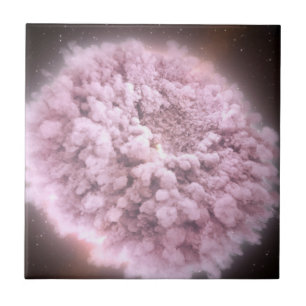 Cloud Of Debris From Two Neutron Stars Ceramic Tile