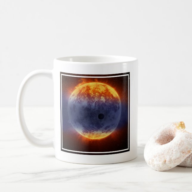 Cloud Of Hydrogen Gas Off Exoplanet Gj 3470b Coffee Mug (With Donut)
