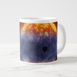 Cloud Of Hydrogen Gas Off Exoplanet Gj 3470b Large Coffee Mug