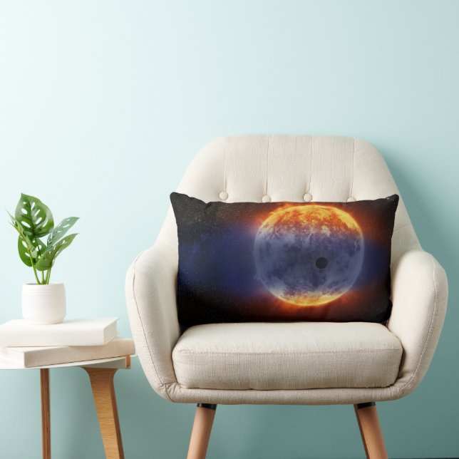 Cloud Of Hydrogen Gas Off Exoplanet Gj 3470b Lumbar Cushion (Chair)
