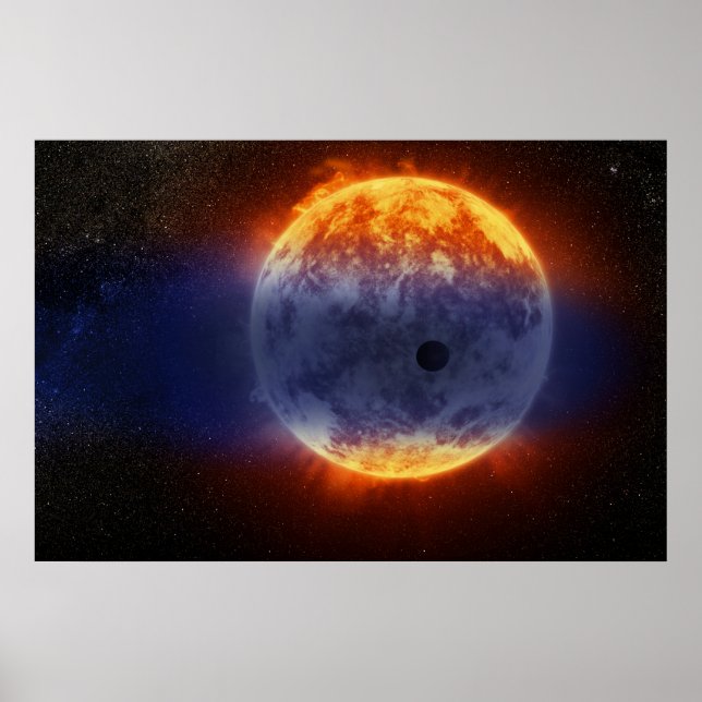 Cloud Of Hydrogen Gas Off Exoplanet Gj 3470b Poster (Front)