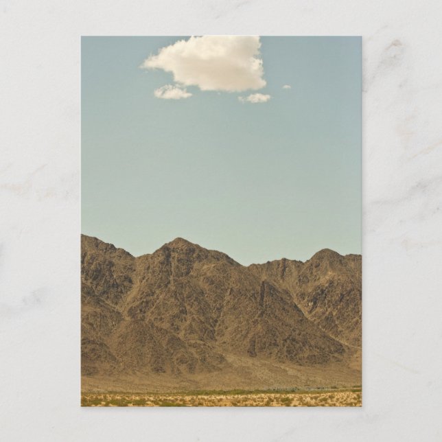 Cloud over Nevada desert and mountains Postcard (Front)