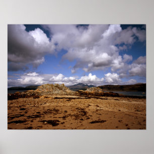 Cloud passing over Blabheinn Isle of Skye Scotland Poster