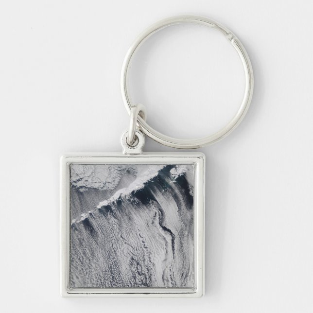 Cloud patterns visible over the Aleutian Island Key Ring (Front)