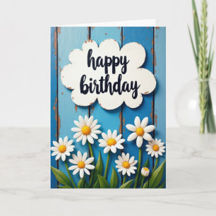 Cloud Plaque Birthday Card