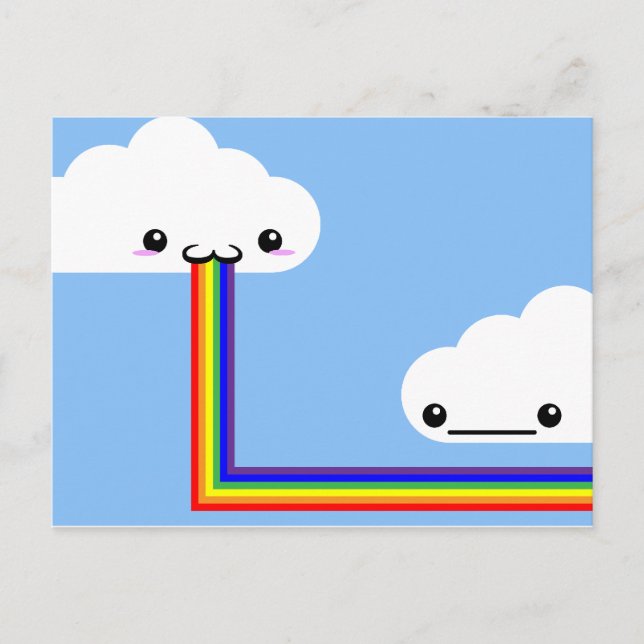 Cloud Puking Rainbow Card (Front)