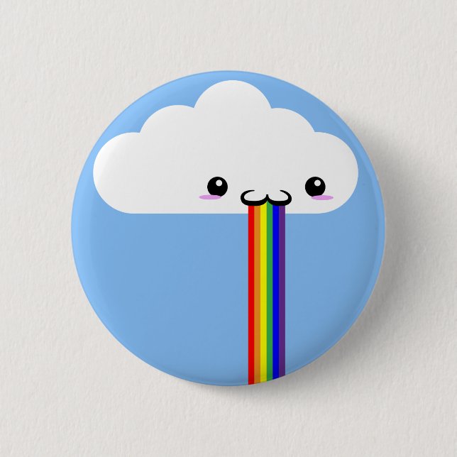 Cloud Puking Rainbow Pin (Front)
