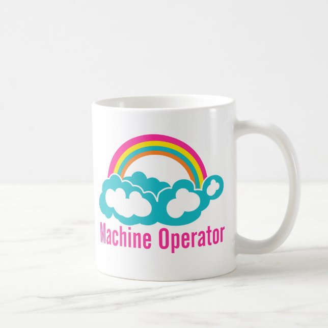 Cloud Rainbow Machine Operator Coffee Mug (Right)