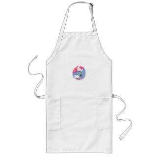 cloud rose long apron