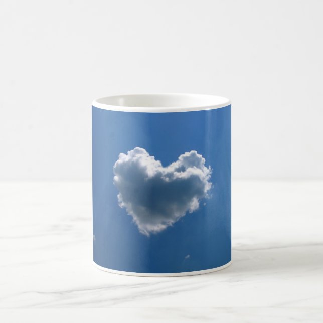 Cloud shape of a heart coffee mug (Center)
