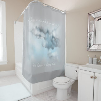 Cloud shower curtain