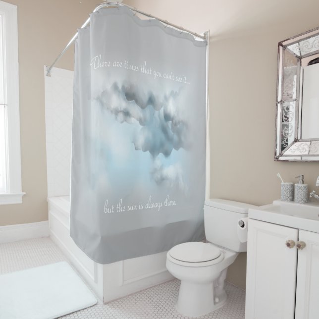 Cloud shower curtain (In Situ)