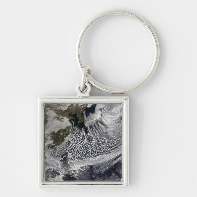 Cloud simulation of a single day 4 key ring (Front)