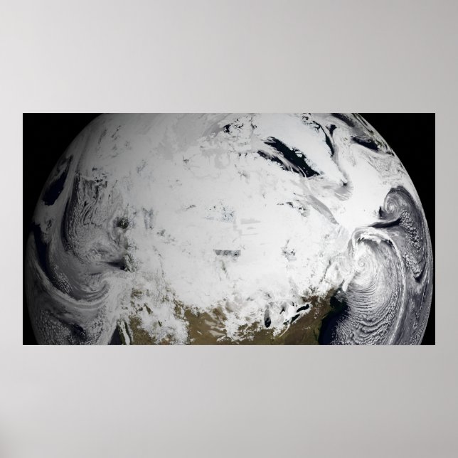 Cloud simulation of a single day poster (Front)