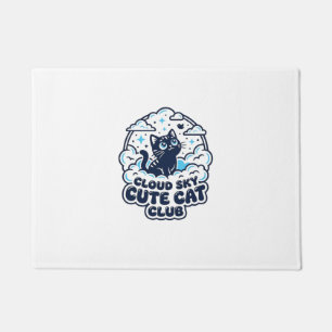 Cloud Sky Cute Cat Pet Lover Shirt Art - Cloud Sky Doormat