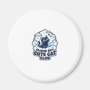 Cloud Sky Cute Cat Pet Lover Shirt Art - Cloud Sky Magnet