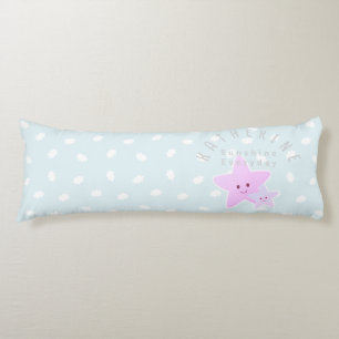 Cloud Stars Baby Pastel Blue Body Cushion