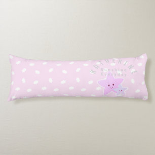 Cloud Stars Baby Pastel Pink Body Cushion