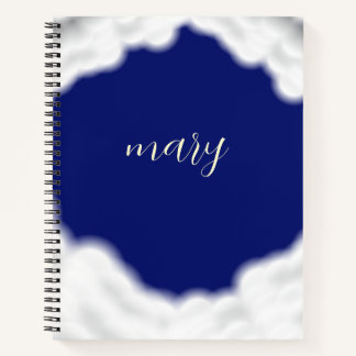 cloud&stars personalised notebook