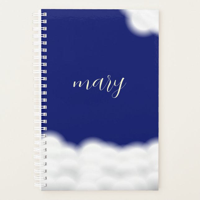 cloud&stars personalised planner (Front)