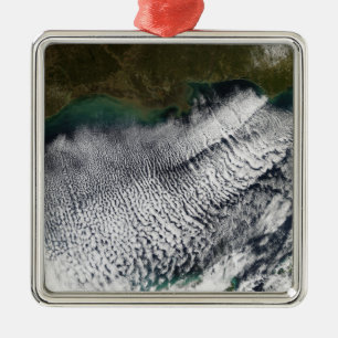 Cloud streets in the Gulf of Mexico Metal Ornament