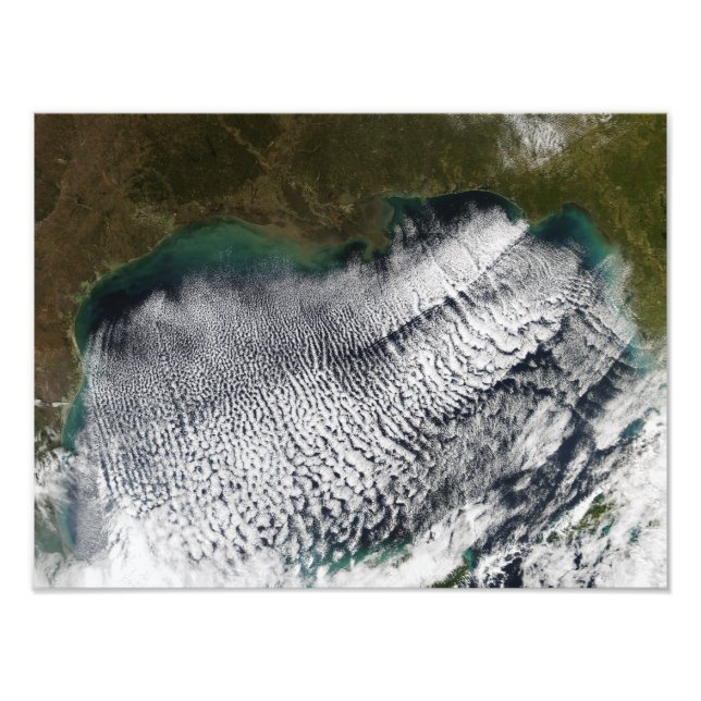 Cloud streets in the Gulf of Mexico Photo Print (Front)