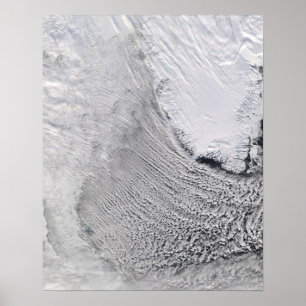 Cloud Streets in the Labrador Sea Poster