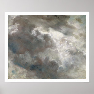 Cloud Study, 1821 (oil on paper laid down on paper Poster