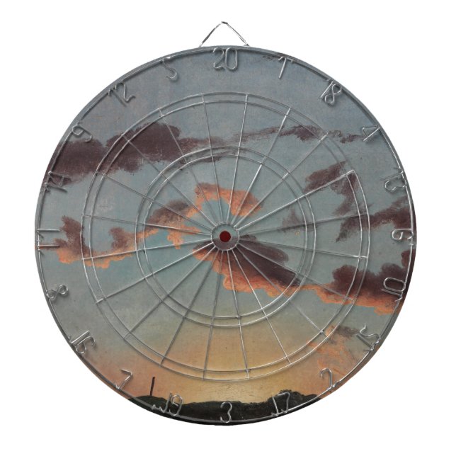 Cloud Study (Clouds in the Sky) (by Knud Baade) Dartboard (Front)