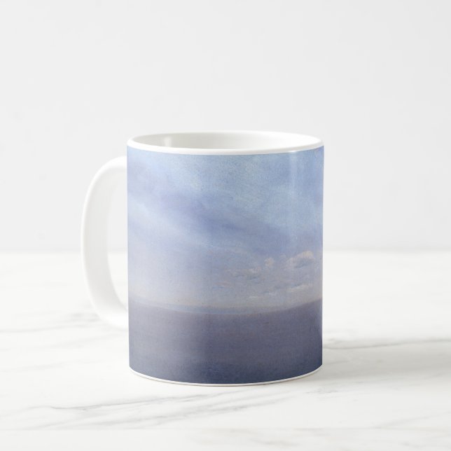 Cloud Study with Sea and Sky – Albert Bierstadt Coffee Mug (Front Left)