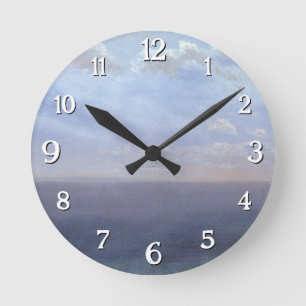 Cloud Study with Sea and Sky – Albert Bierstadt Round Clock