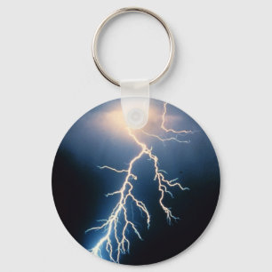 Cloud to Ground Lightning Key Ring